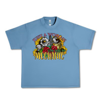 Pebble Blue just a woman who loves her mechanic Urban Heavy Tee - SublimationCraftShop