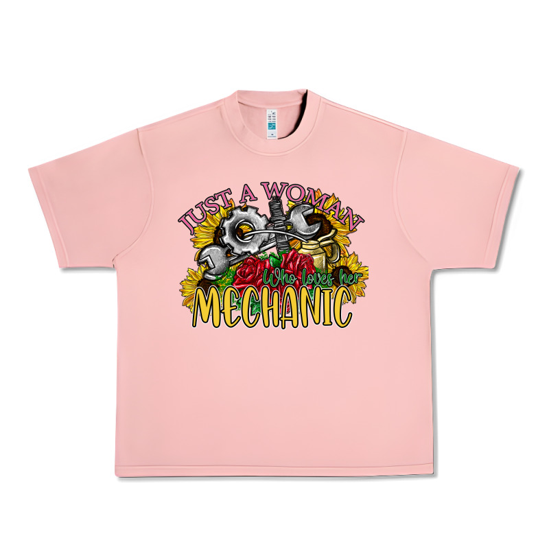 Just A Woman Who Loves Her Mechanic Urban Heavy Tee by SublimationCraftShop | Teevron