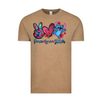 Vintage Coffee peace love stitch Vintage Tee - Zillion Design Studio