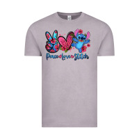 Vintage Zinc peace love stitch Vintage Tee - Zillion Design Studio