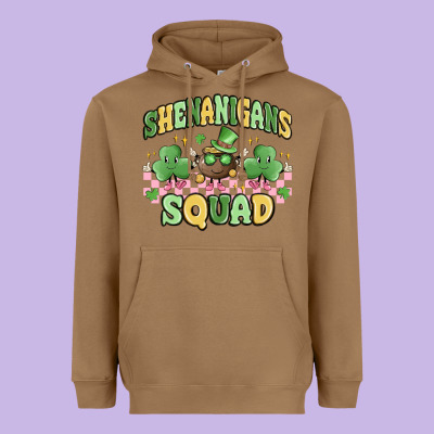 Shenanigans Squad Heavyweight Hoodie Designed By Maliassmallbusiness