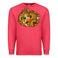 Cardinal Leopard cowhide sunflower pumpkin Premium Sweatshirt - NancyCooperArtShop