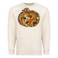 Sandshell Leopard cowhide sunflower pumpkin Premium Sweatshirt - NancyCooperArtShop