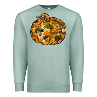 Seafoam Leopard cowhide sunflower pumpkin Premium Sweatshirt - NancyCooperArtShop