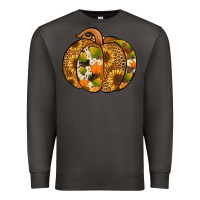 Smoke Leopard cowhide sunflower pumpkin Premium Sweatshirt - NancyCooperArtShop