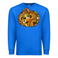 True Royal Leopard cowhide sunflower pumpkin Premium Sweatshirt - NancyCooperArtShop