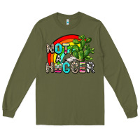 Army Green not a hugger Long Sleeve Tee - AdoDesignShop
