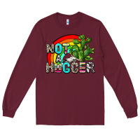 Burgundy not a hugger Long Sleeve Tee - AdoDesignShop