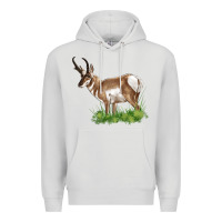 Dove Grey pronghorn Premium Hoodie - LillyAllenDesigns