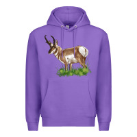 Purple pronghorn Premium Hoodie - LillyAllenDesigns