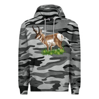 Slate Camo pronghorn Premium Hoodie - LillyAllenDesigns