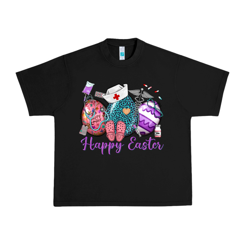 Happy Easter Eggs Nurse N Urban Heavy Tee by Neo Western | Teevron