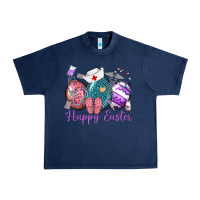 Navy happy easter eggs nurse n Urban Heavy Tee - Neo Western