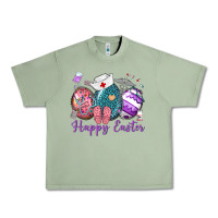 Oil Green happy easter eggs nurse n Urban Heavy Tee - Neo Western