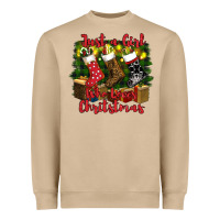 Mushroom just a girl who loves christmas Heavyweight Sweatshirt - RanaPortraitStore