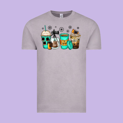 Photography Coffee Cups Vintage Tee Designed By Zillion Design Studio