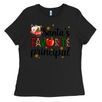 Black santa's favorite principal Ladies Tee - AdoDesignShop