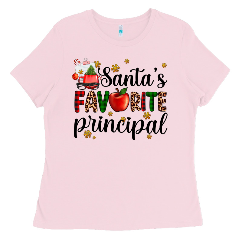 Santa's Favorite Principal Ladies Tee by AdoDesignShop | Teevron