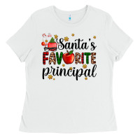 White santa's favorite principal Ladies Tee - AdoDesignShop