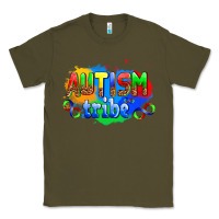 Army Green autısm tribe Classic Tee - AdoDesignShop