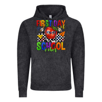 Vintage Black first day of school vibes Vintage Hoodie - texasbilliewilder