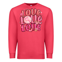 Cardinal love love love valentines day Premium Sweatshirt - MaliasSmallBusiness