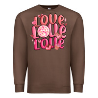 Chestnut love love love valentines day Premium Sweatshirt - MaliasSmallBusiness