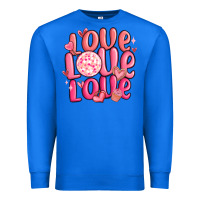 True Royal love love love valentines day Premium Sweatshirt - MaliasSmallBusiness