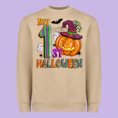 My 1st Halloween Heavyweight Sweatshirt Designed By Zillion Design Studio
