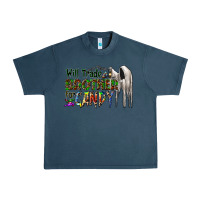 Midnight Navy will trade brother for candy Urban Heavy Tee - CowhideDigitalArt