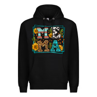 Black western leopard mema Premium Hoodie - LillyAllenDesigns