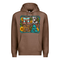 Chestnut western leopard mema Premium Hoodie - LillyAllenDesigns