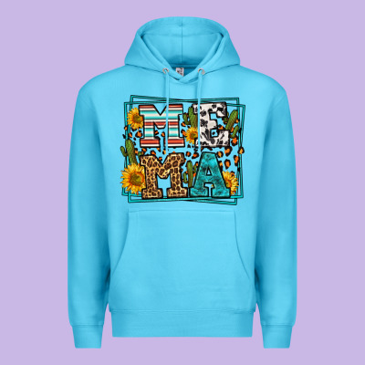 Western Leopard Mema Premium Hoodie Designed By Lillyallendesigns