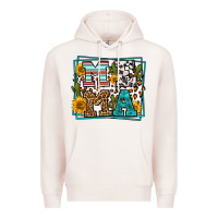 Pale Pink western leopard mema Premium Hoodie - LillyAllenDesigns