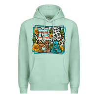 Seafoam western leopard mema Premium Hoodie - LillyAllenDesigns