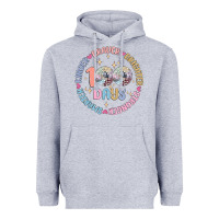 Heather Grey 100 days of school Heavyweight Hoodie - MaliasSmallBusiness
