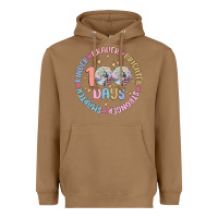Toasted Coconut 100 days of school Heavyweight Hoodie - MaliasSmallBusiness