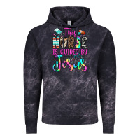 Cloud Black this nurse is guided by jesus Vintage Hoodie - JahusDesignShop