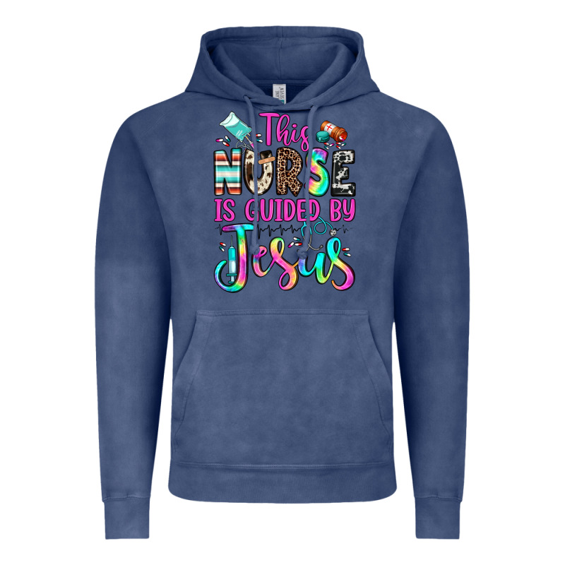 This Nurse Is Guided By Jesus Vintage Hoodie by JahusDesignShop | Teevron