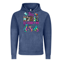 Vintage Denim this nurse is guided by jesus Vintage Hoodie - JahusDesignShop