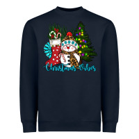 Navy christmas vibes Heavyweight Sweatshirt - RanaPortraitStore