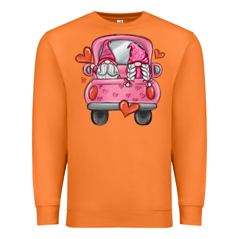 Valentines Day Gnome Truck Premium Sweatshirt by MaliasSmallBusiness | Teevron