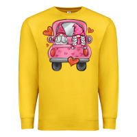 Lemon valentines day gnome truck Premium Sweatshirt - MaliasSmallBusiness