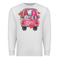 Oatmeal Heather valentines day gnome truck Premium Sweatshirt - MaliasSmallBusiness