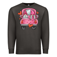 Smoke valentines day gnome truck Premium Sweatshirt - MaliasSmallBusiness