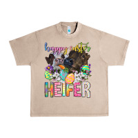 French Oak happy easter heifer Urban Heavy Tee - Neo Western