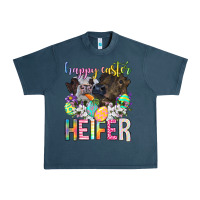 Midnight Navy happy easter heifer Urban Heavy Tee - Neo Western