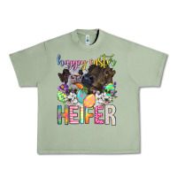 Oil Green happy easter heifer Urban Heavy Tee - Neo Western