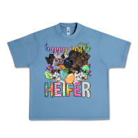 Pebble Blue happy easter heifer Urban Heavy Tee - Neo Western