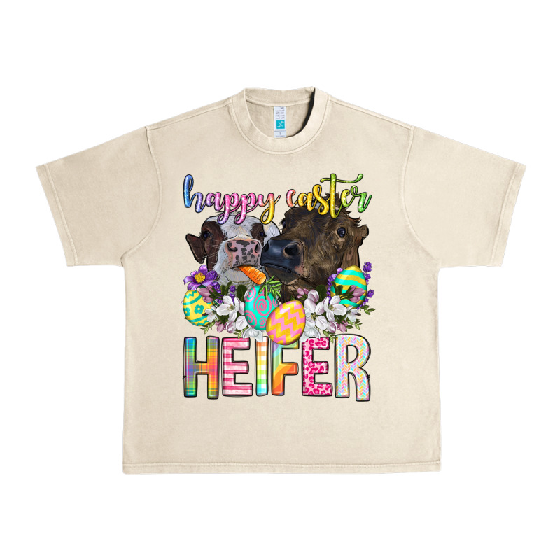 Happy Easter Heifer Urban Heavy Tee by Neo Western | Teevron